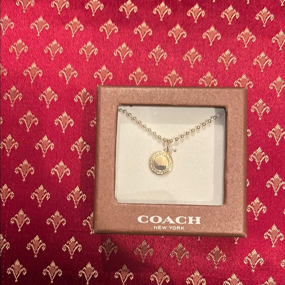 Coach Gold Pendant Necklace - Picture 1 of 5